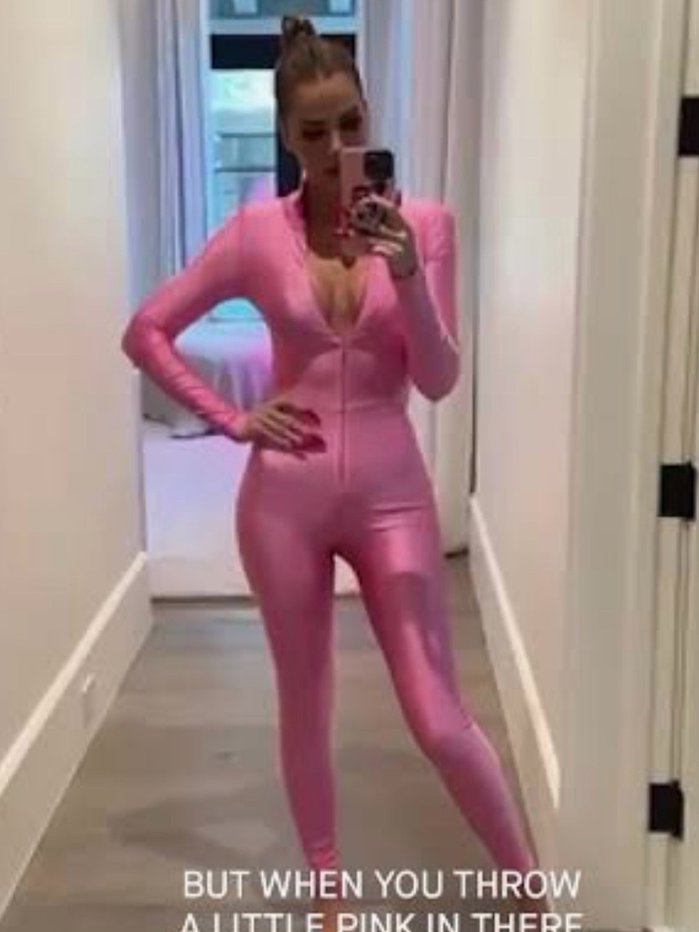 Good American Pink Jumpsuit
